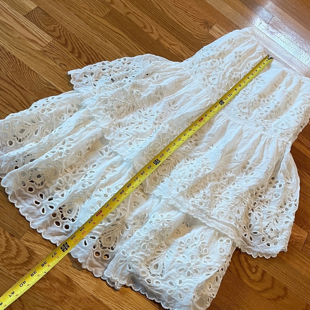 SALE New Free People Wilder Eyelet Midi/Maxi Skirt Size 0 or 2 NWOT - Picture 11 of 14
